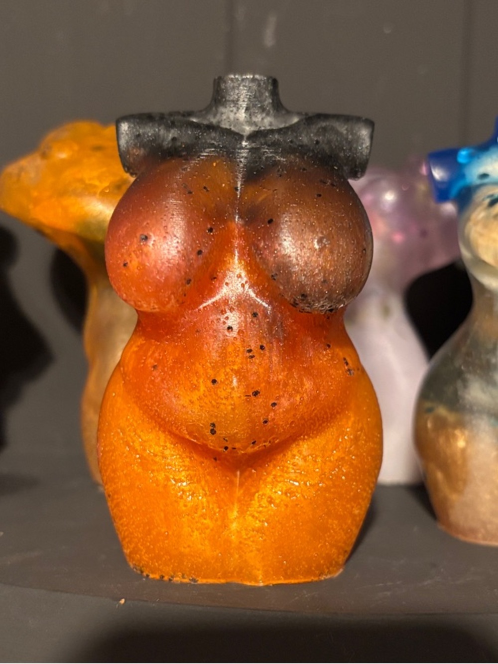 Orange Goddess Acrylic Art